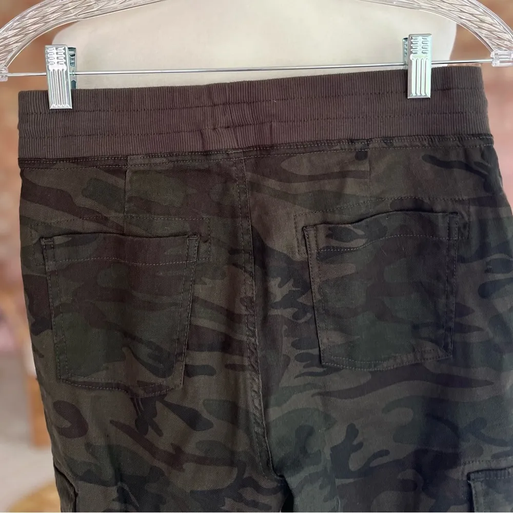 Level 99 Erin Camo Joggers High Rise Utility Linen Blend XS Gorpcore Mod Casual Green - Image 8