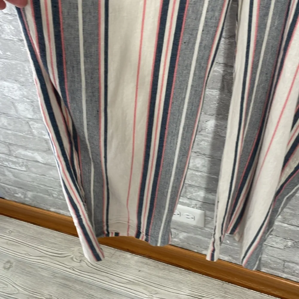 Anthropologie Dolan Left Coast Millie Striped Jumpsuit Blue Size M - Image 4