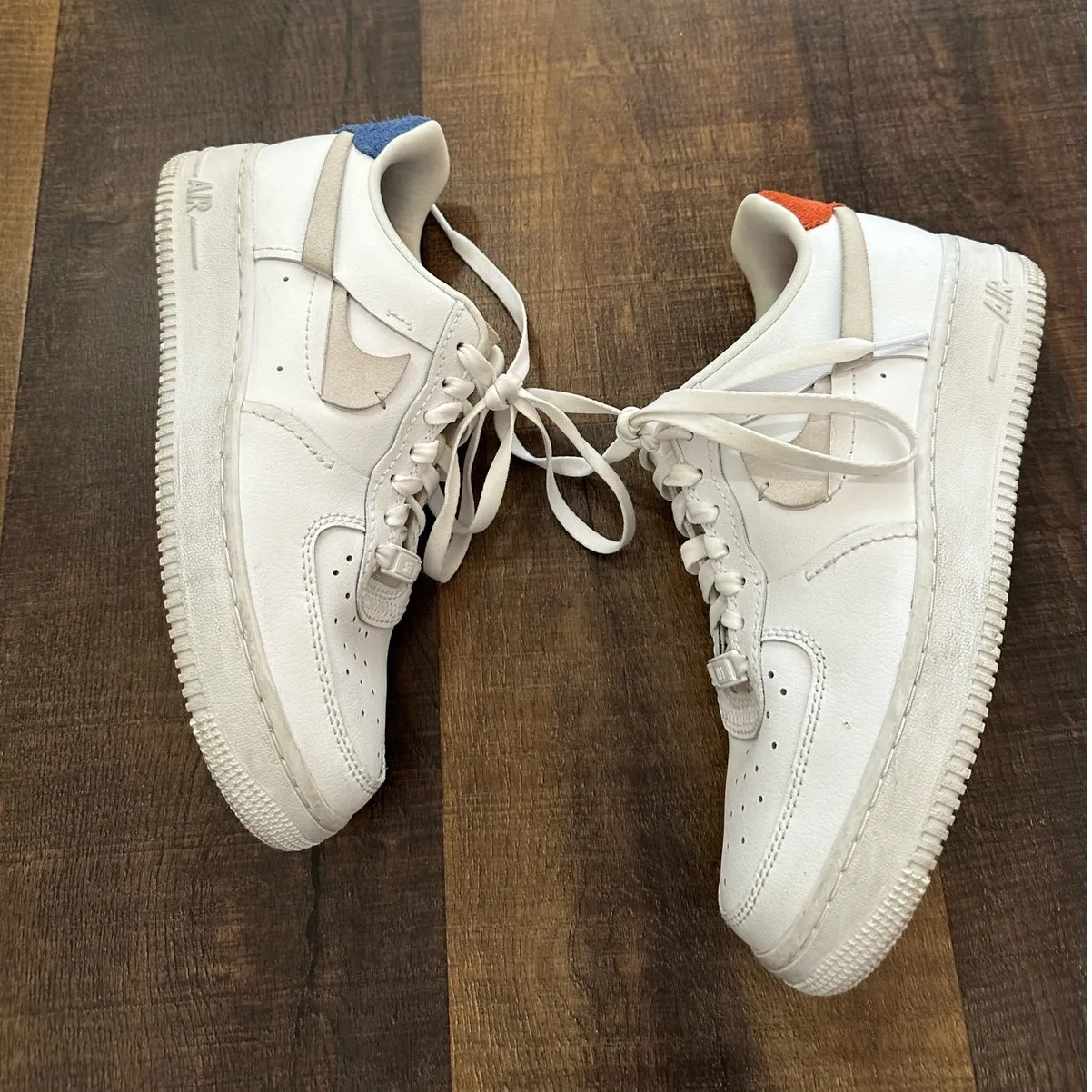 Nike Air Force 1 Low White Leather Sneakers Women’s Size 8 - Image 4