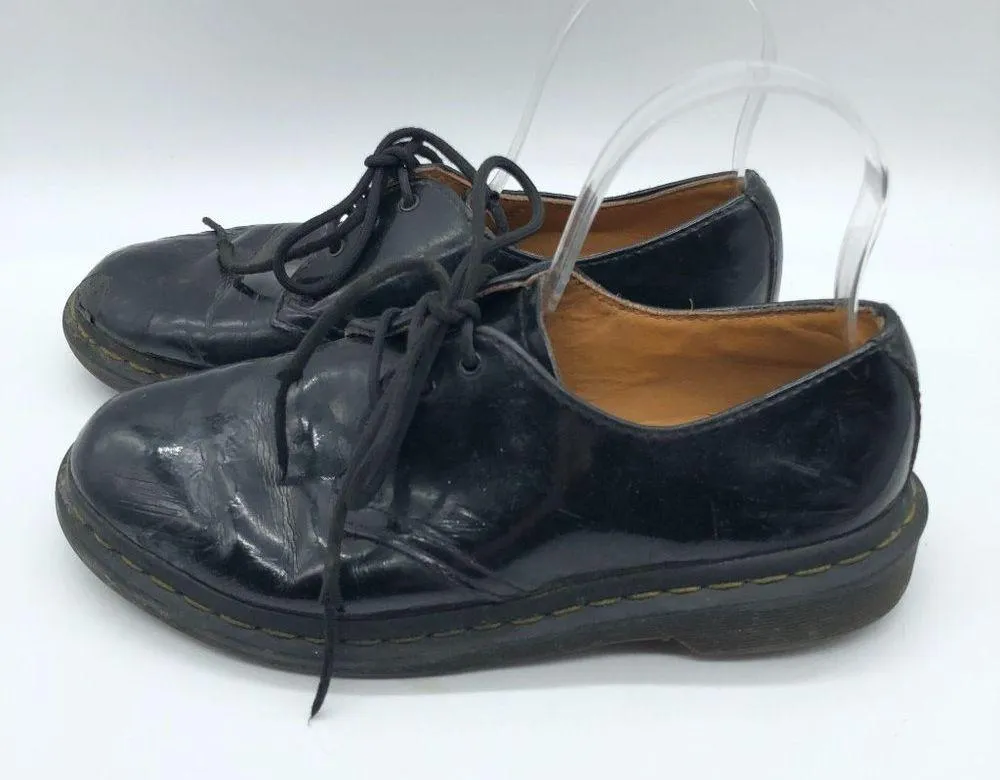 Dr. Martens 1461 Women's Patent Leather Oxford Shoes Black 8 - Image 4