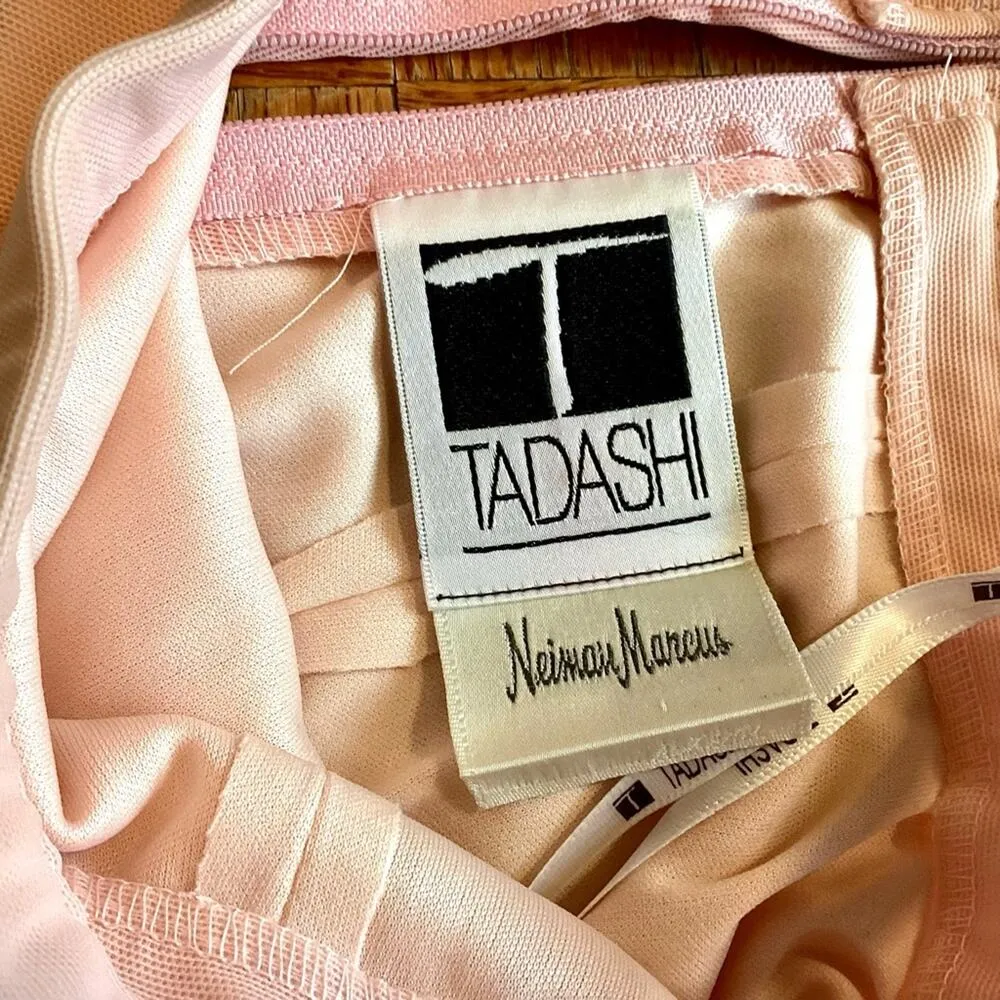 TADASHI LONG MESH NET SKIRT - Image 5