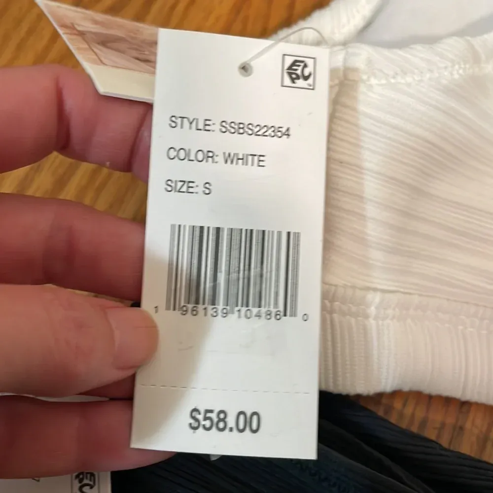 Jessica Simpson Bikini Set High-Waist Tie Bottoms‎ One-Shoulder Top size S NWT - Image 11