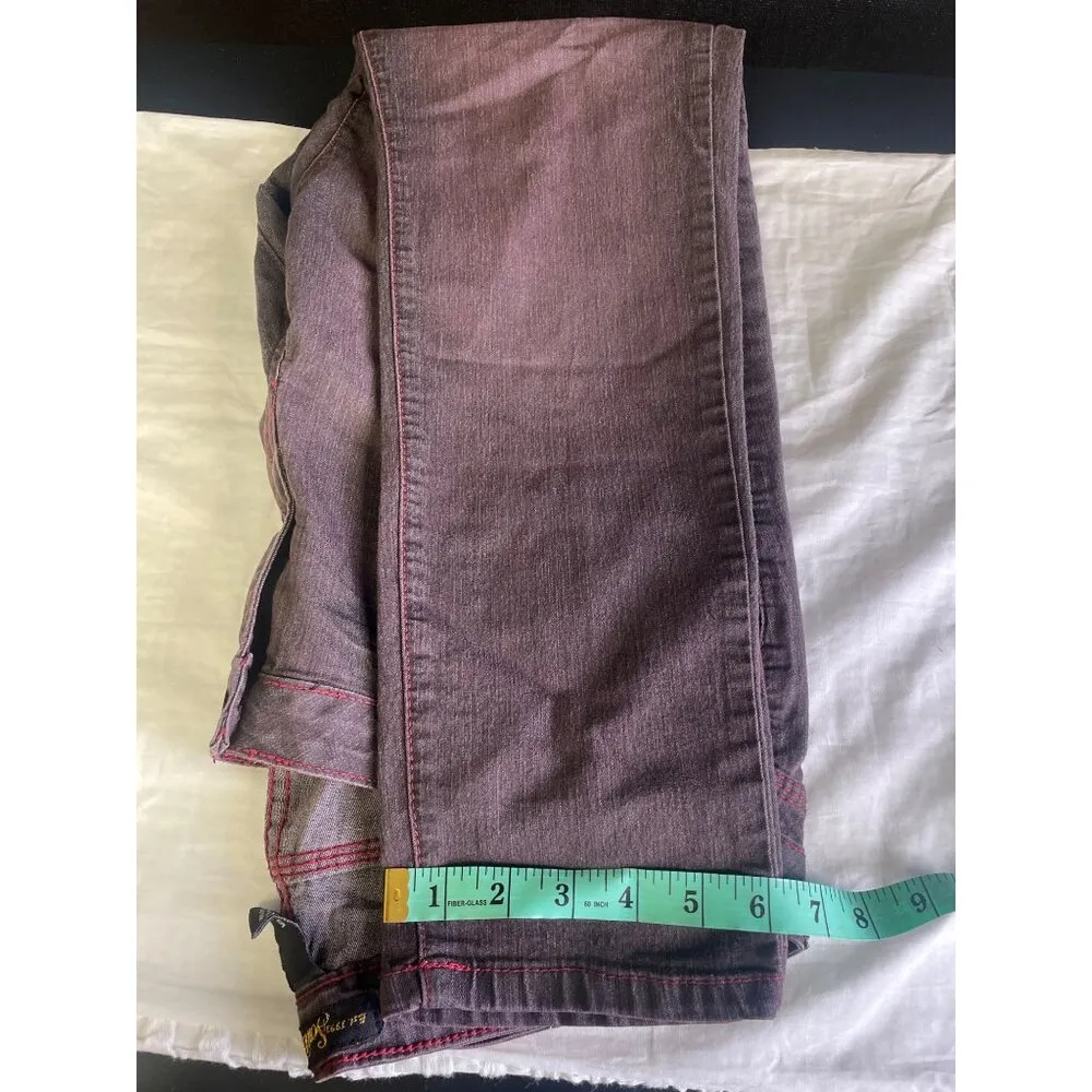 Southpole Women's Wine Jeans/Pants Straight Size 15 SKU 2854 - Image 6