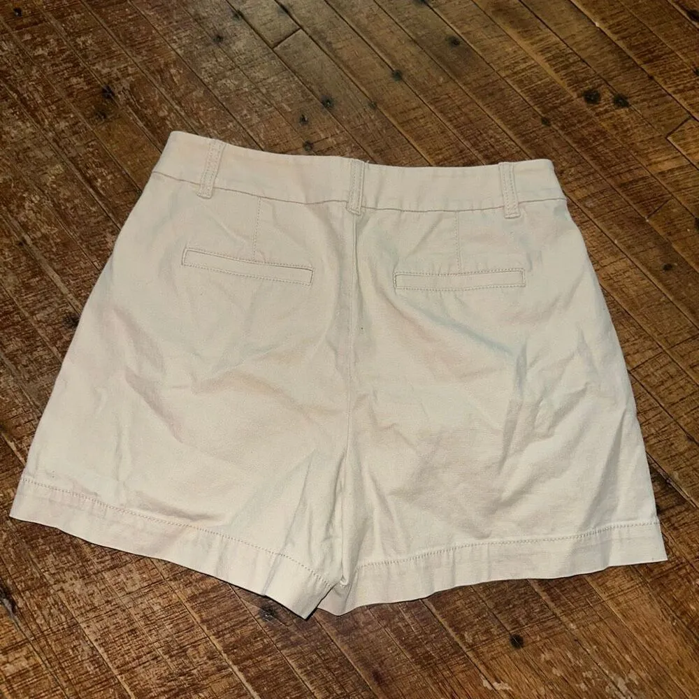 Loft tan retro high waist mom preppy chino 4 shorts - Image 2