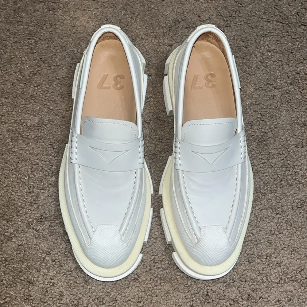 Both‎ Gao Chunky Platform Loafer 37 / 6.5 White - Image 4