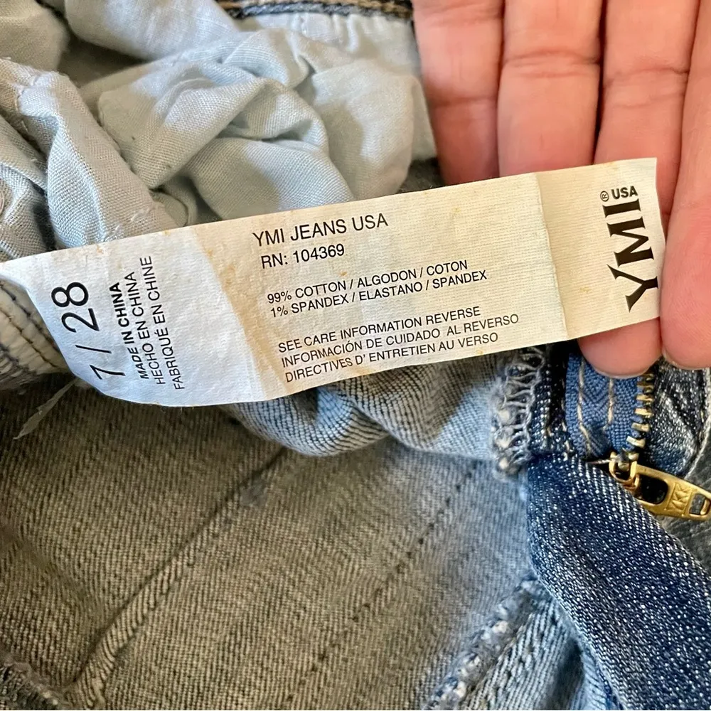 WBB YMI Mid Rise jeans, size 7/28 - Image 6