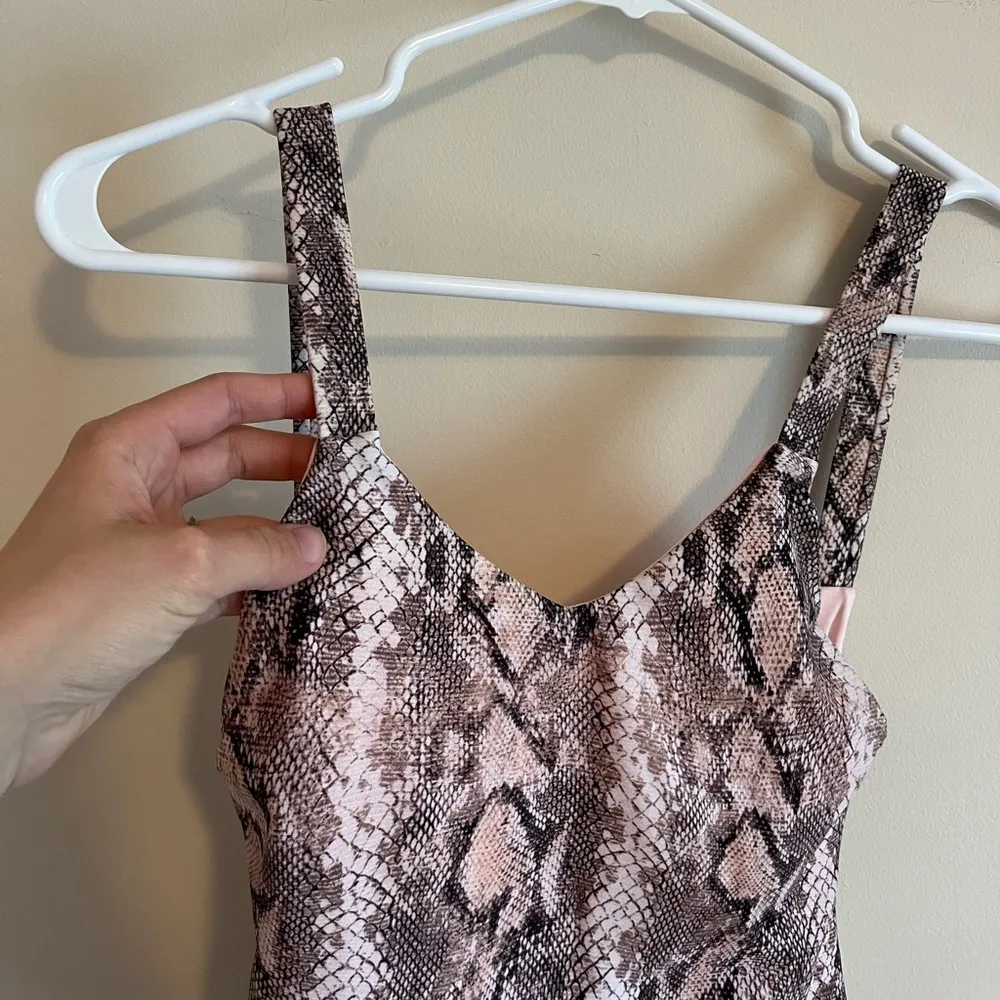 Vitamin A by Amanda Stevens NWT Leah Snake-Print High-Leg One-Piece Swimsuit - Image 7