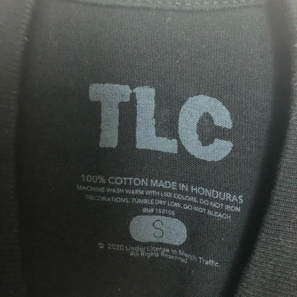 TLC Womens Black Graphic Tee Sz S - Image 10