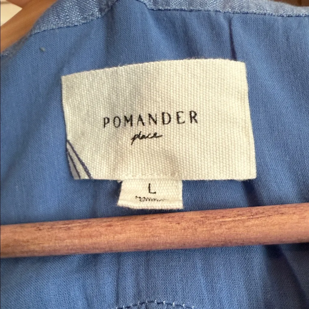 Tuckernuck Pomander Place Frankie Dress Blue Size L - Image 3