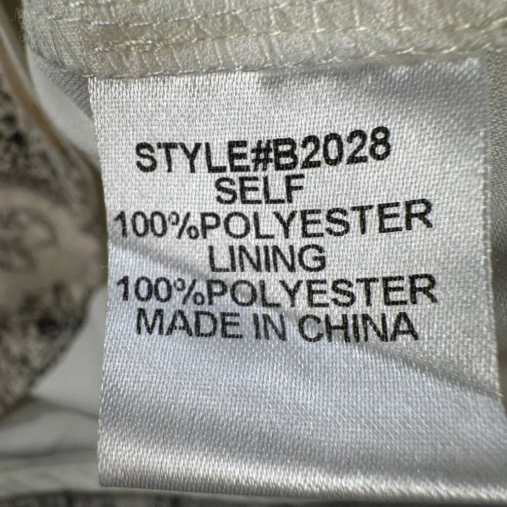 Jodifl Floral Tank Dress Size Small Lace Trim Black/Ivory Sleeveless Gauzy Boho - Image 8