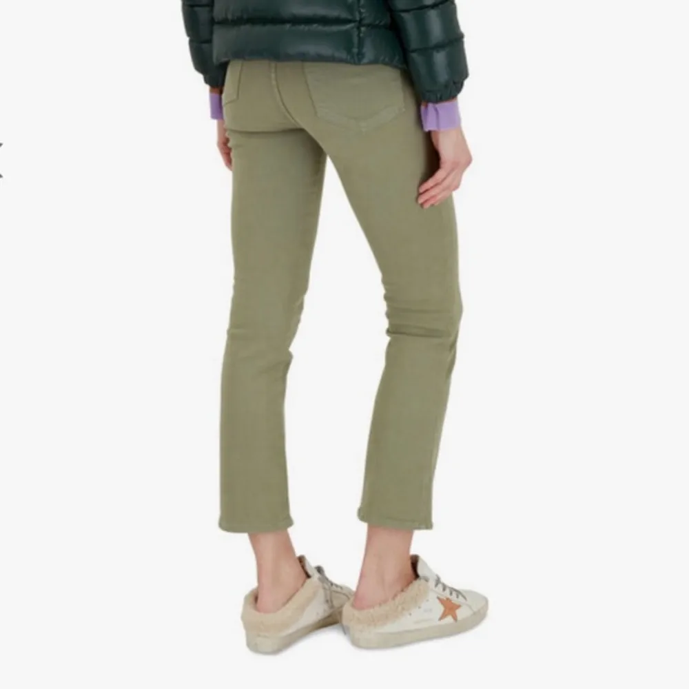 Mother The Smokin' Double Ankle Jeans Sage Green 24 High Rise‎ - Image 5