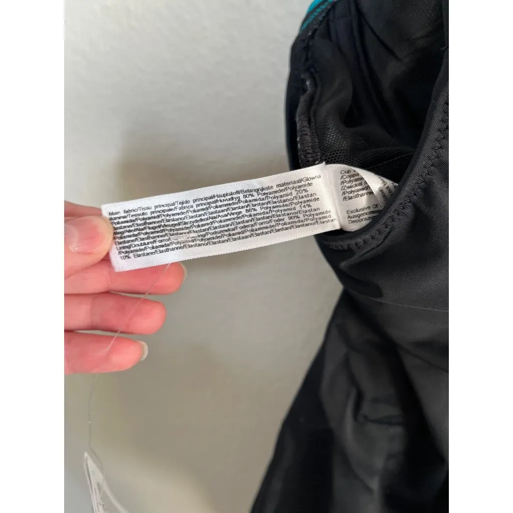 Fantasie Womens Saint Lucia one piece Built in Bra Swimsuit 36D Black Size undefined - Image 7