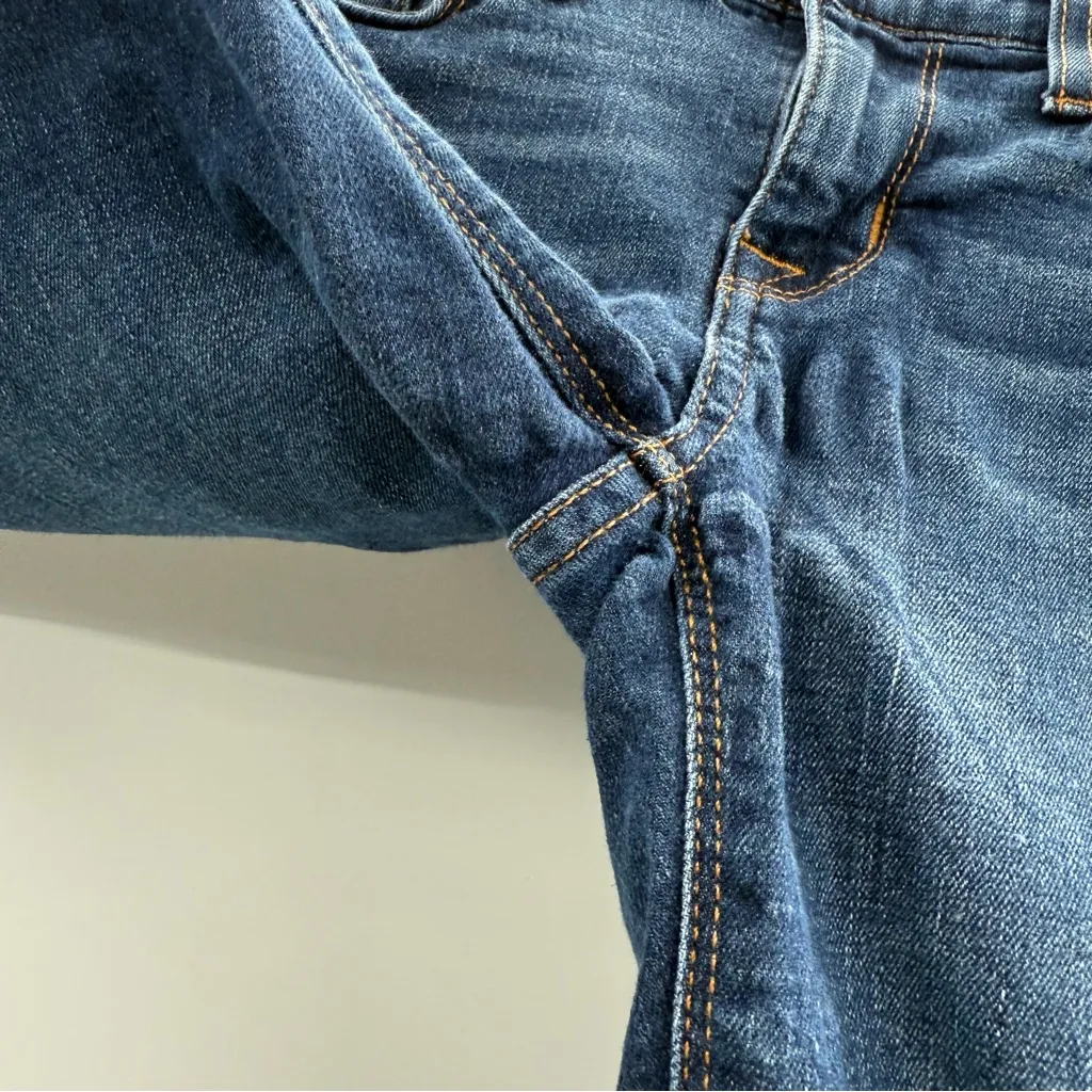 Hudson Harkin Super Skinny Mid Rise Rolled Hem Cropped Jeans Sz‎ 26 - Image 5