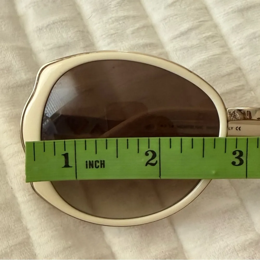 MONT BLANC MB 416S 25F 58▪️17 135 Ivory Gold Women’s Designer Sunglasses - Image 14