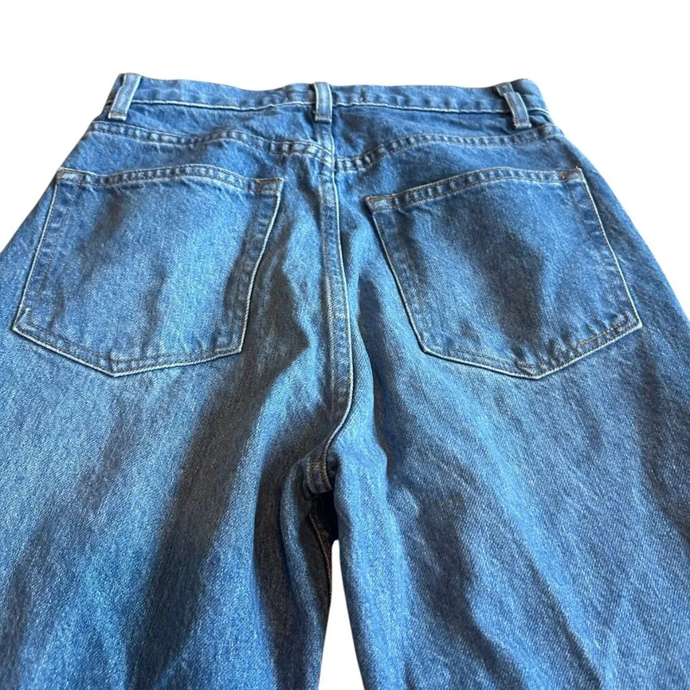 Reformation Cynthia High Rise Straight Jeans Shasta Destroyed Wash Size 26 Women - Image 7