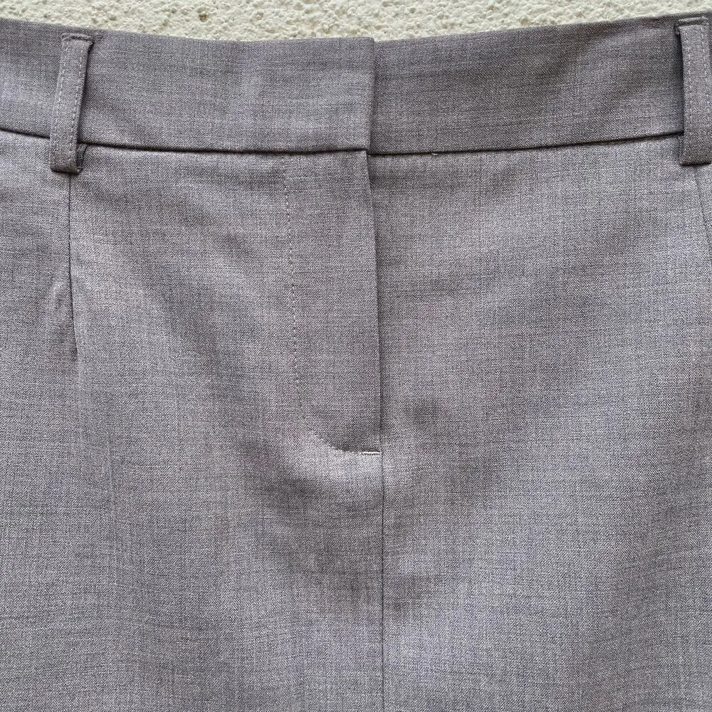 Theory Brown Sealy Pencil Skirt 4 Wool - Image 3