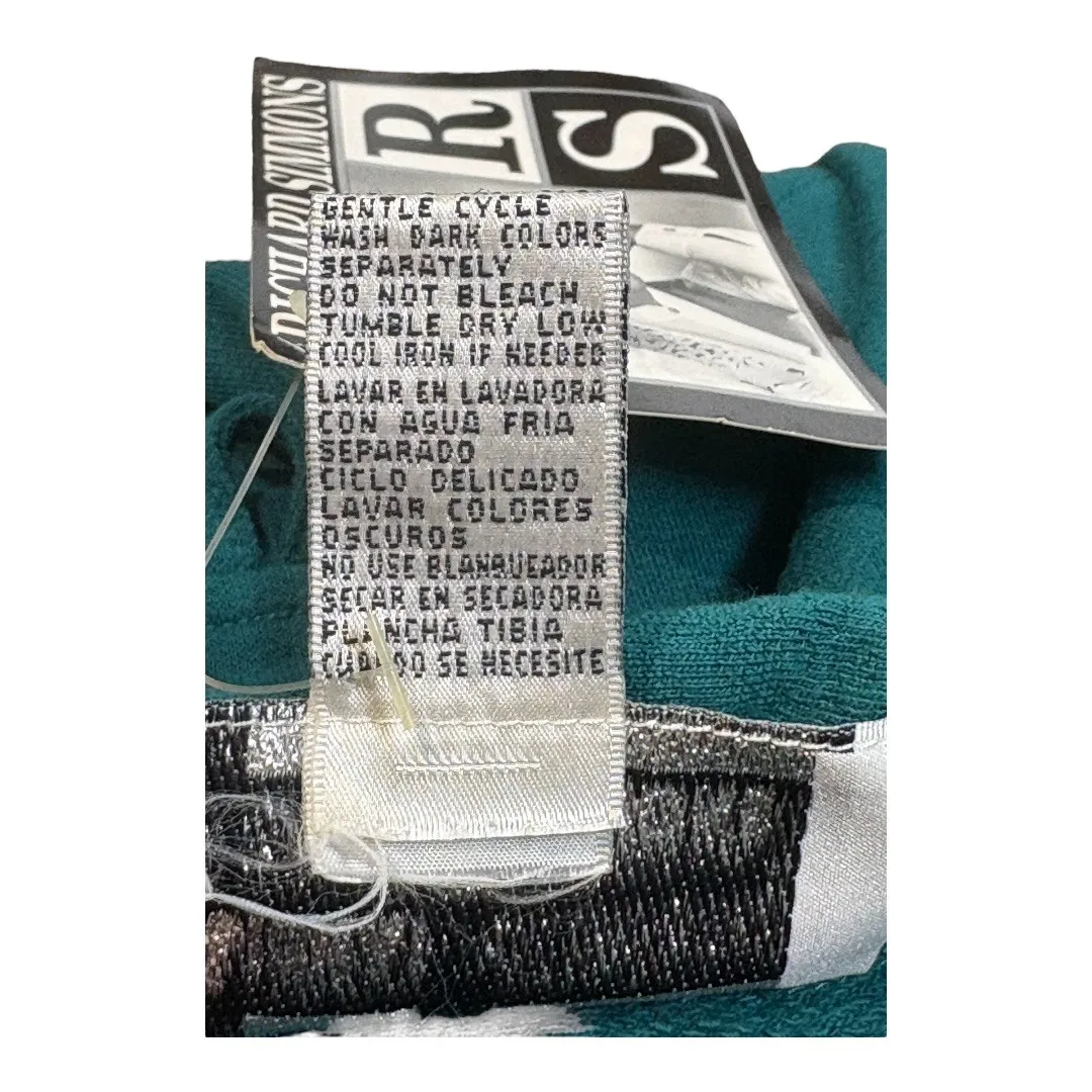 Vintage Richard Simmons Shirt Jacket Button Down Pockets Teal Women 16 NWT Green Size 16W - Image 8