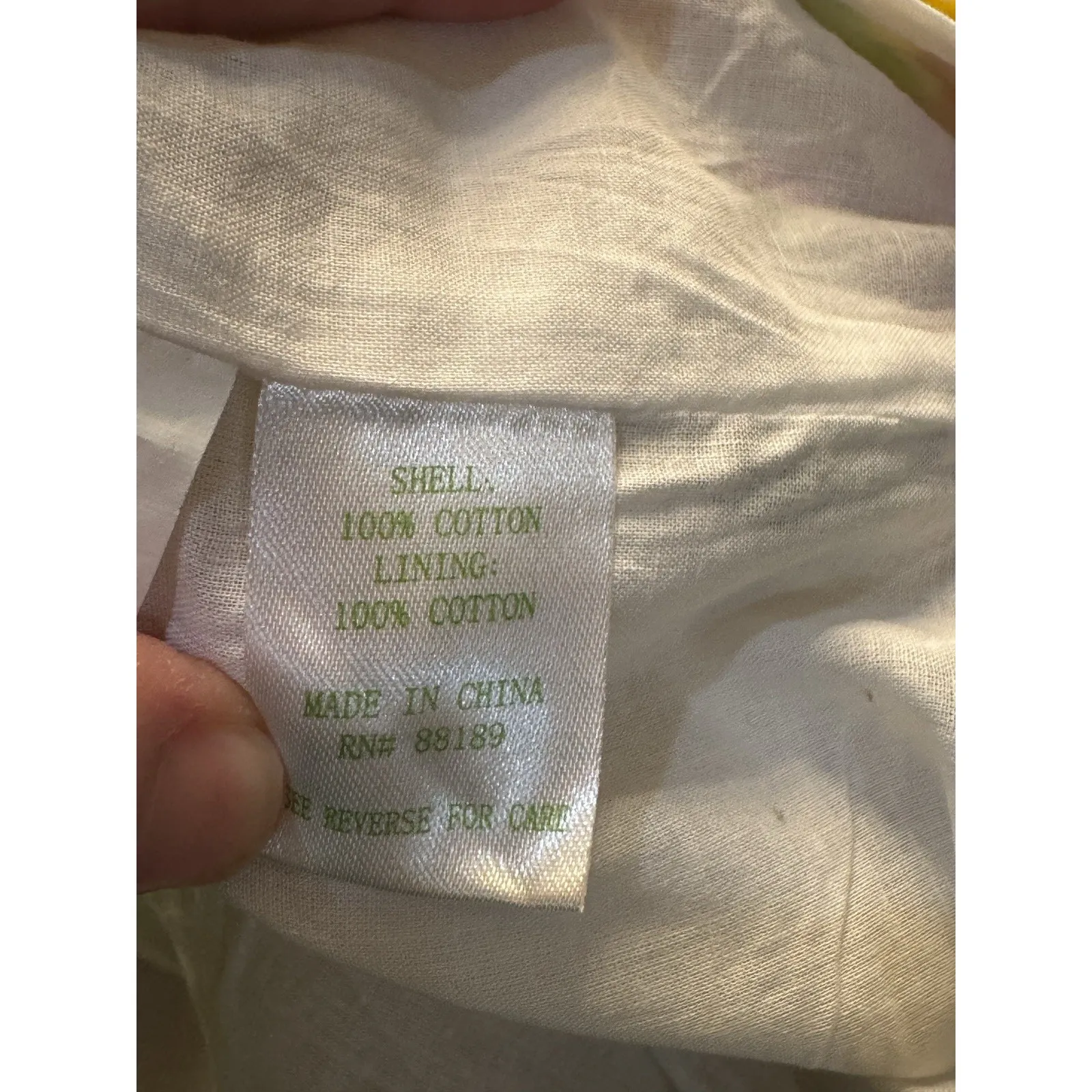 LILLY PULITIZER Pink White Green Floral Print Crochet Patchwork Skirt Size 14‎ - Image 6