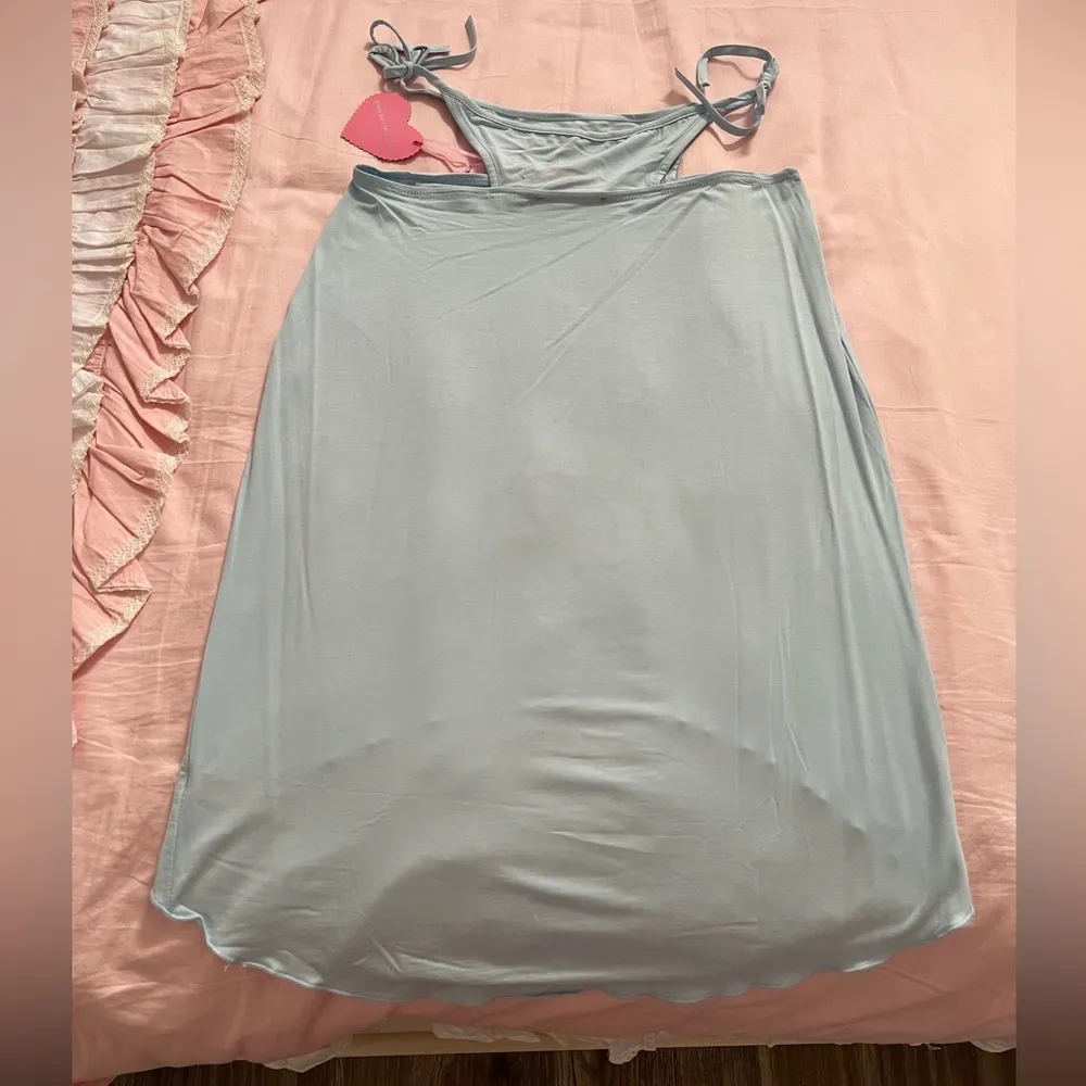 Dolls Kill Sugar Thrillz Y2K butterfly blue skirt Size M - Image 5