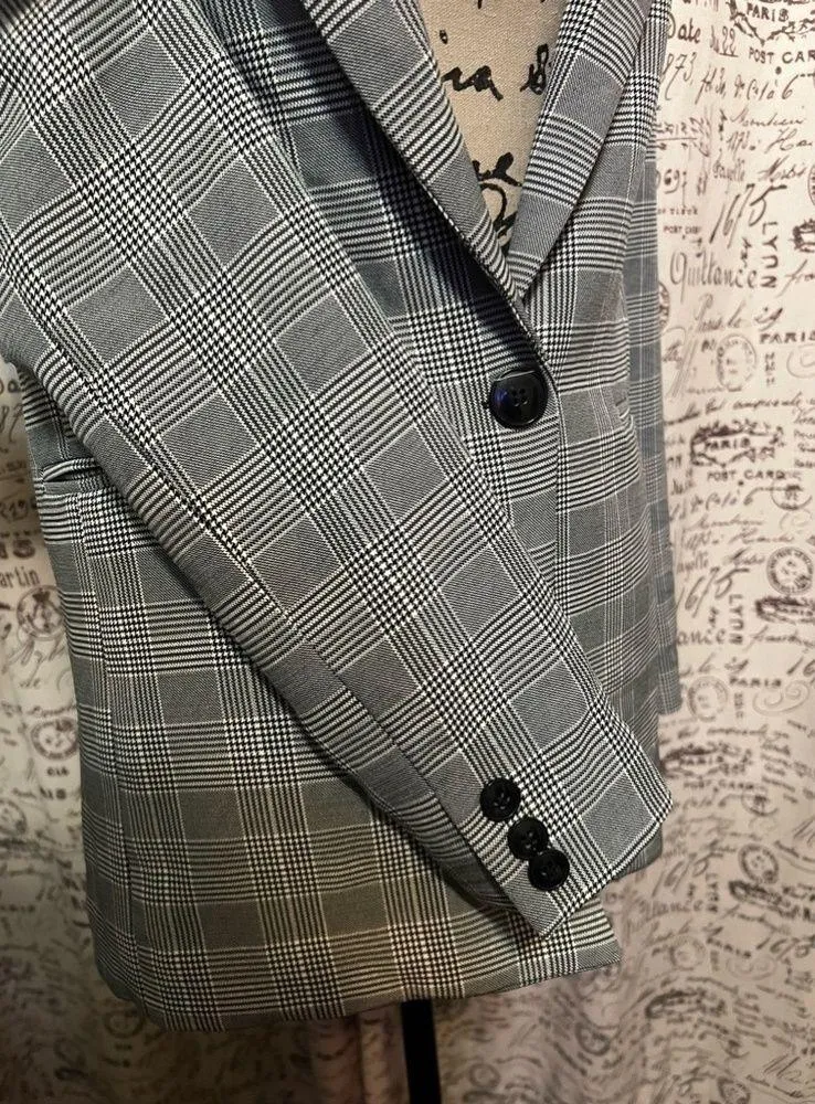 70- NWT  Plaid Blazer XS - Image 7