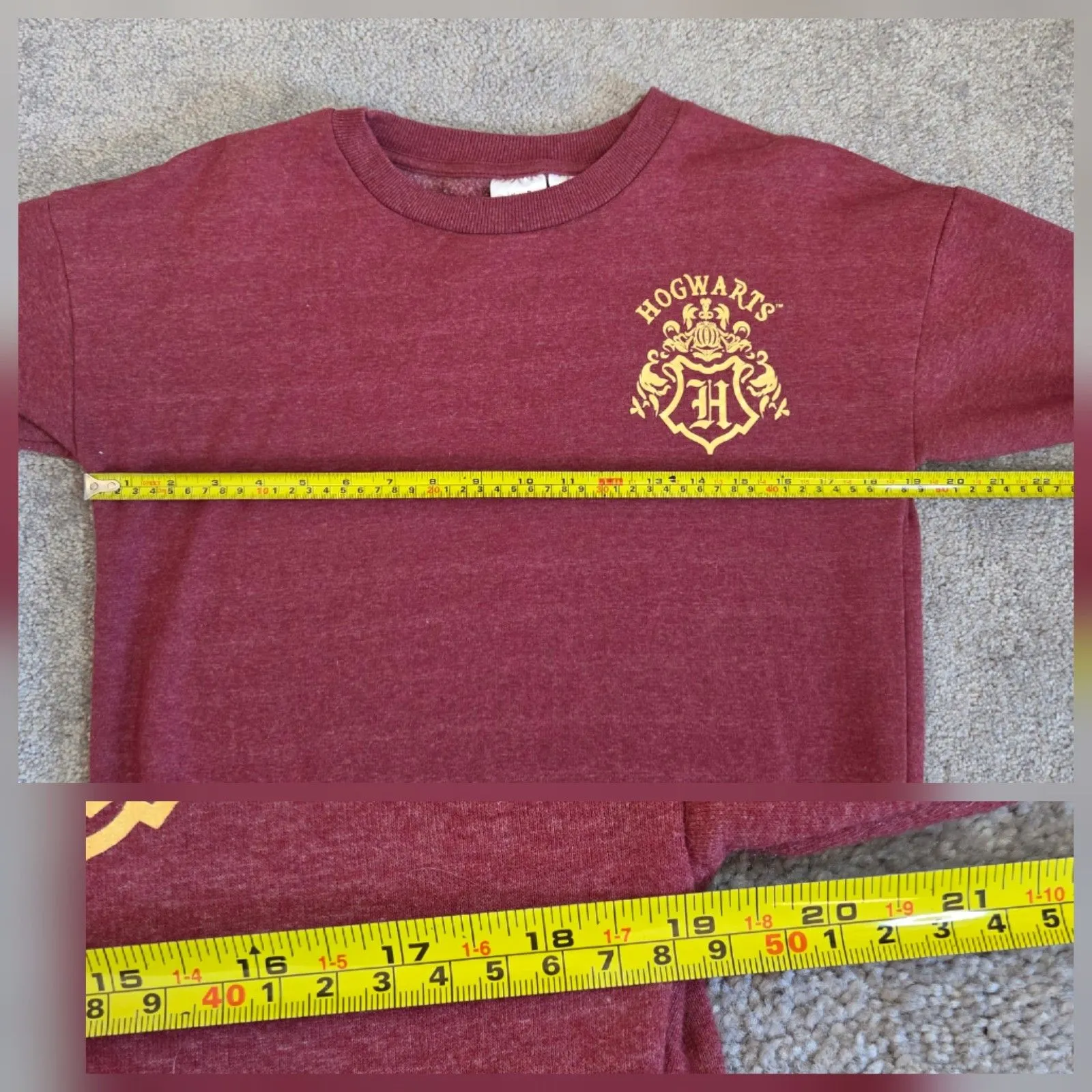 Harry Potter Wizarding World Of Sweatshirt Junior XL Pullover Maroon - Image 8