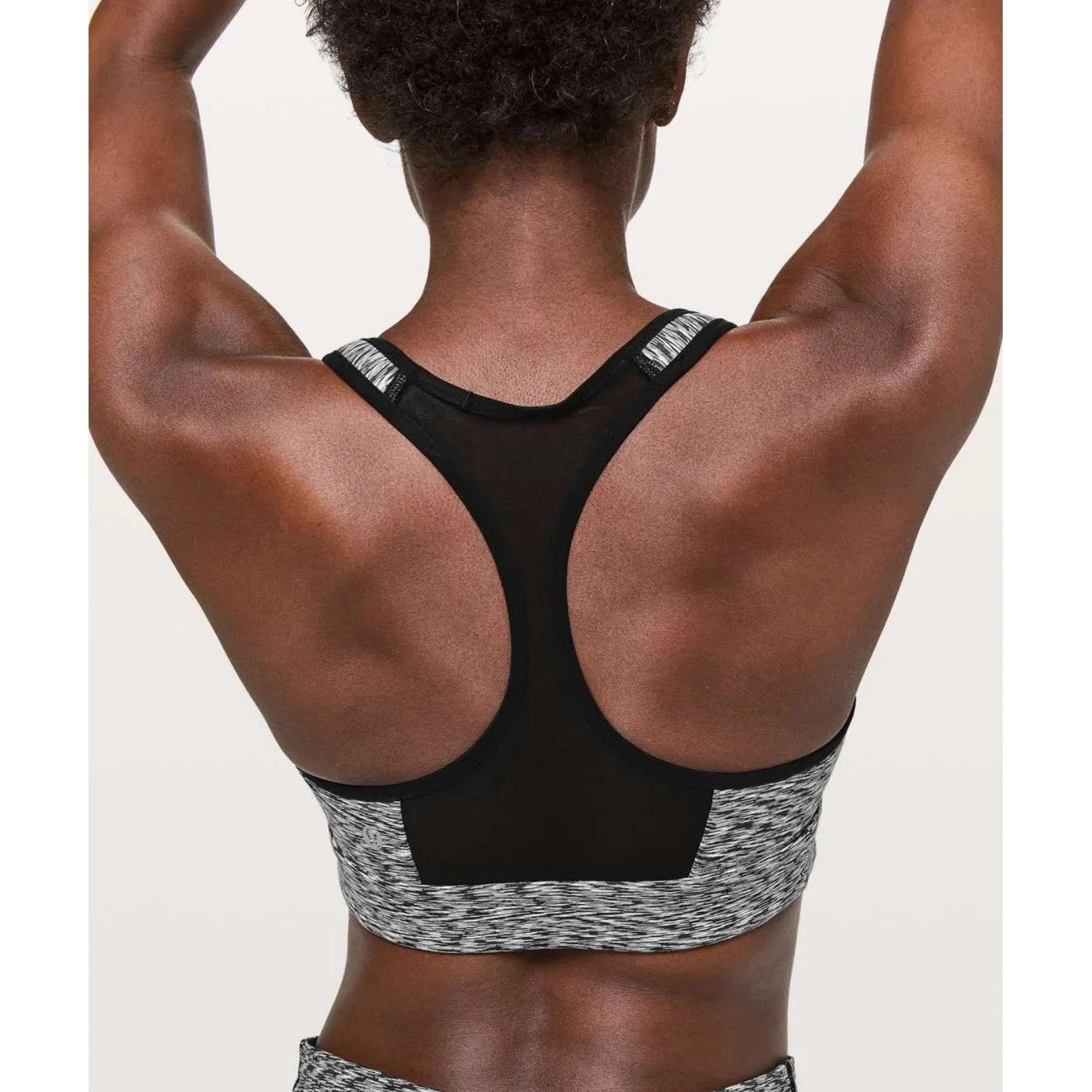 Lululemon Speed Up Bra Spaced Out Space Dye Black WHT‎ | SIZE 4 - Image 2