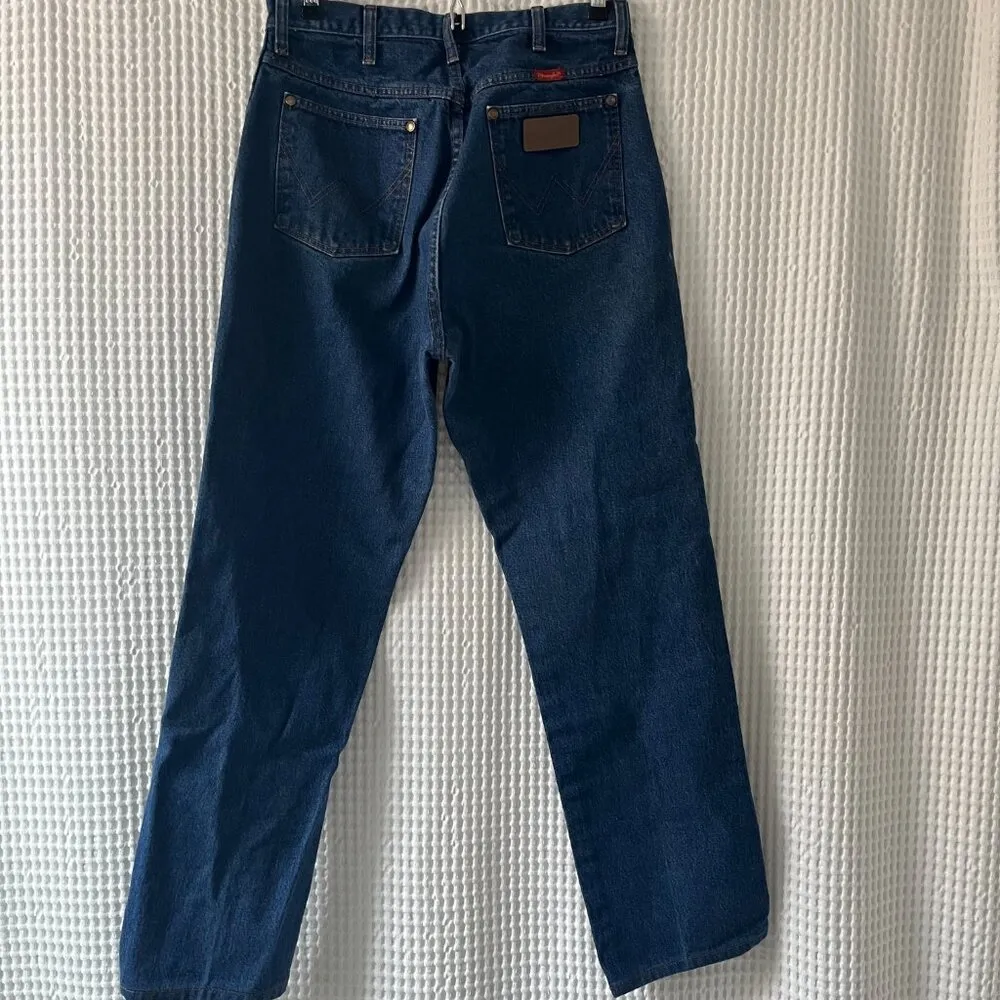 Vintage Wrangler women's cotton denim jeans made in the United States 13 x 36 - Image 4