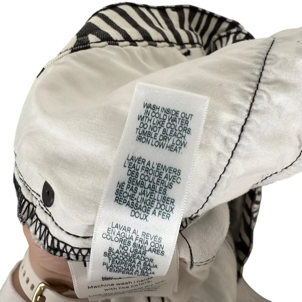 Frame Denim Le High Straight Jeans Noir Multi Zebra Size 34 - Image 14