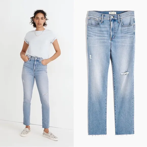 Madewell • The Perfect Vintage Jean in Coffey Wash: Worn-In Edition distressed - Image 2