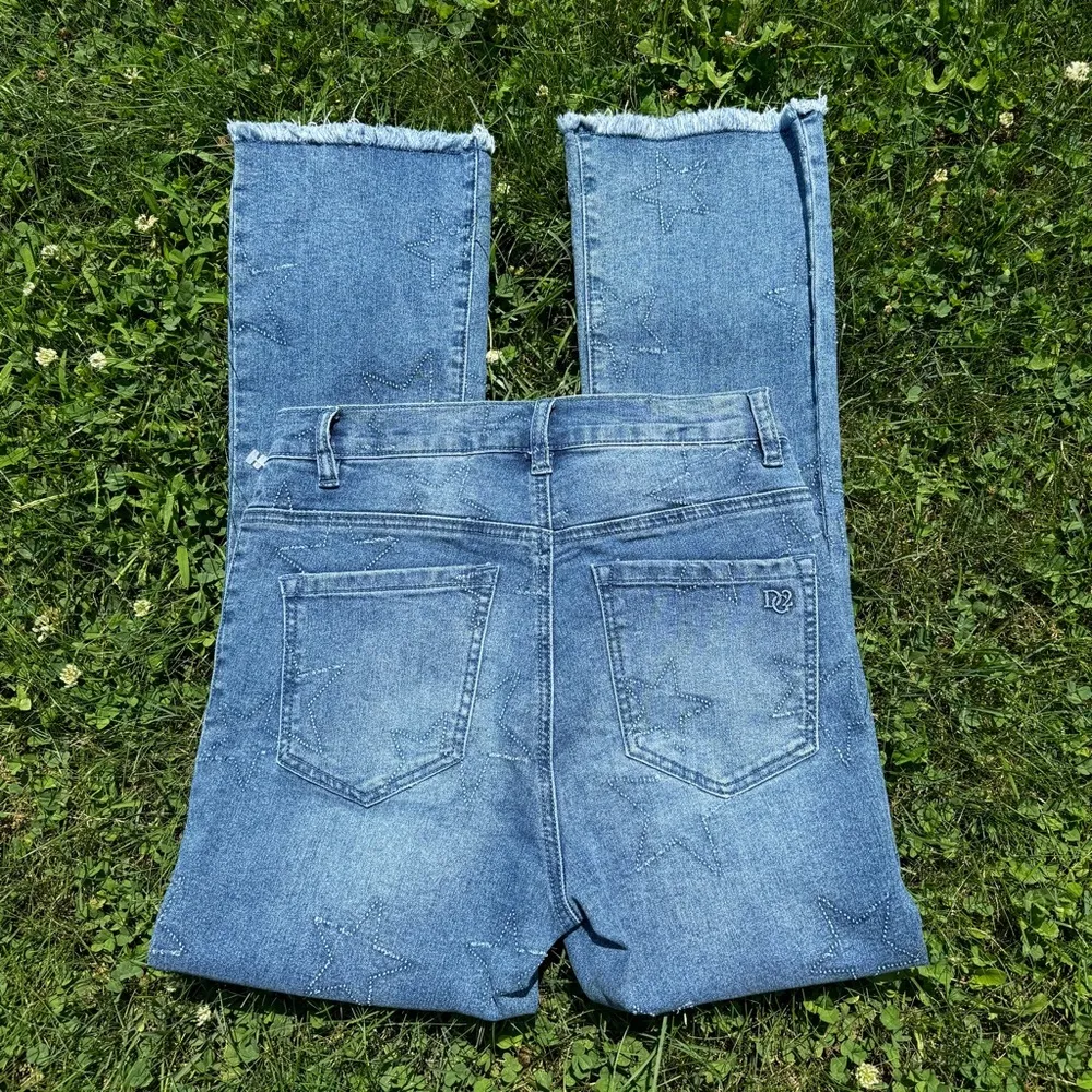 Star Patch Kick Flare Jean Blue Size 2 - Image 3