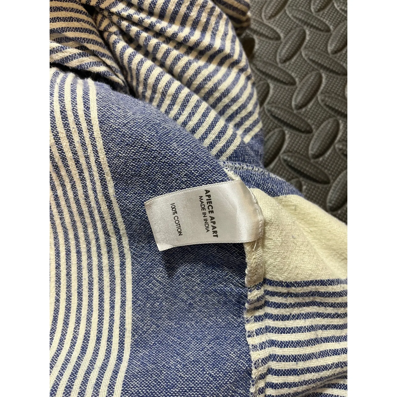 Apiece‎ Apart Turkanna Blue White Stripe Asymmetrical Skirt size 0 - Image 8