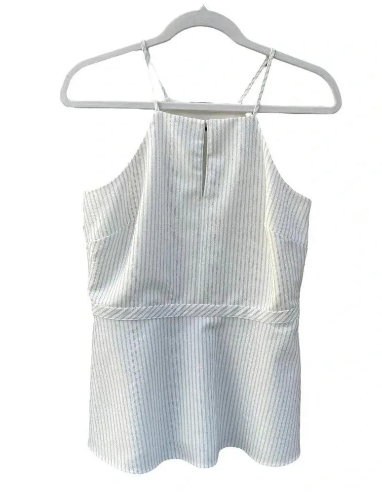 Banana Republic Sleeveless Striped Work Top - Image 4