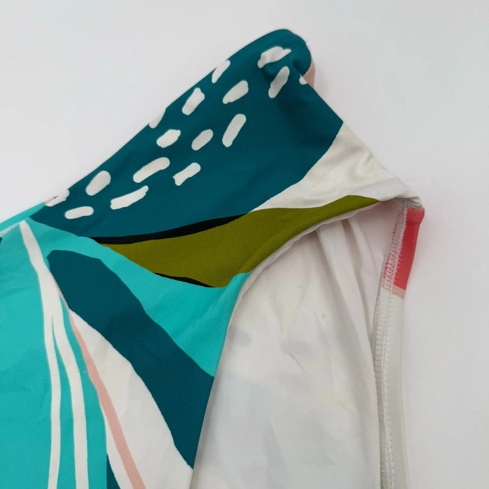 La Blanca Bikini Bottoms Swim Size 10 NEW Eclectic Shore V-Front High Waist NWOT - Image 10