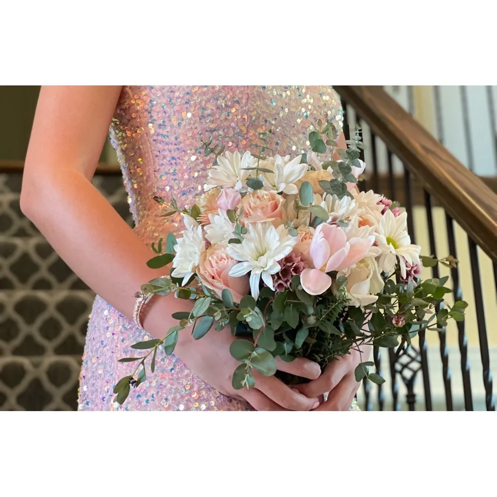 SHERRI HILL Formal Prom Strapless Dress size 4 - Image 4