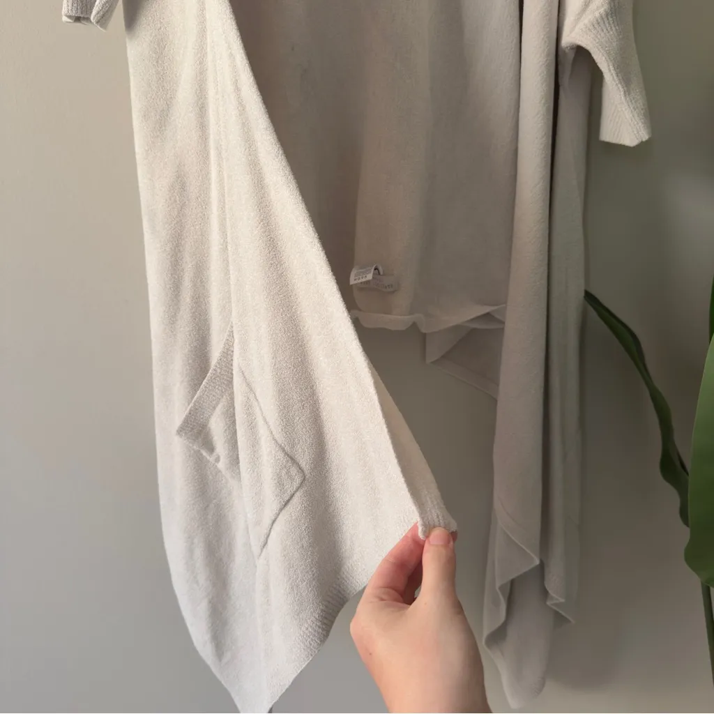 Barefoot Dreams CozyChic Ultra Lite Off-white Long Cardigan Open Front Soft 2X - Image 14