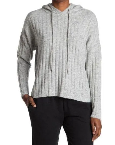 Sweet Romeo Sweater Women Small Gray Hoodie Casual Long Sleeve Pullover Top - Image 1