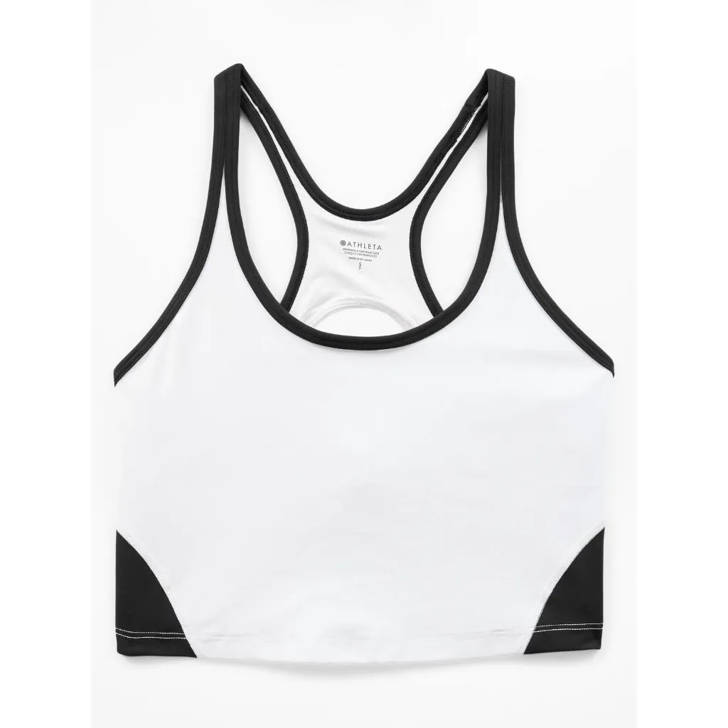 New Athleta S Intention Crop Bra  Black White Small Cup A-C - Image 3