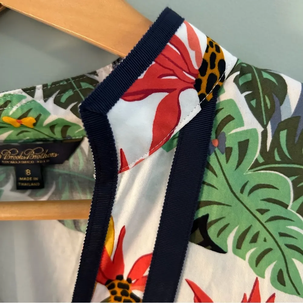 Brooks Brothers Tropical Cotton Tunic Top. Size 8. - Image 6