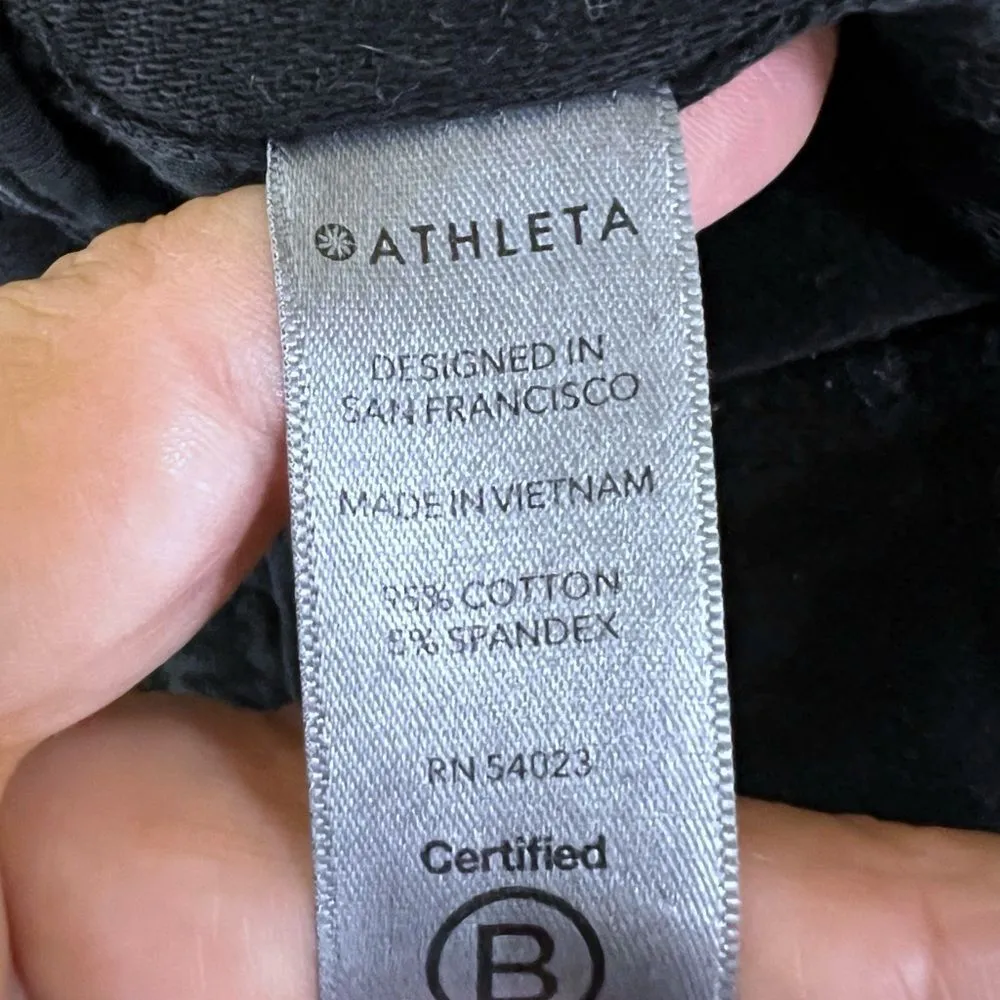 Athleta Farallon Jogger Pants Black Elastic Waist Drawstring Size 4 - Image 9
