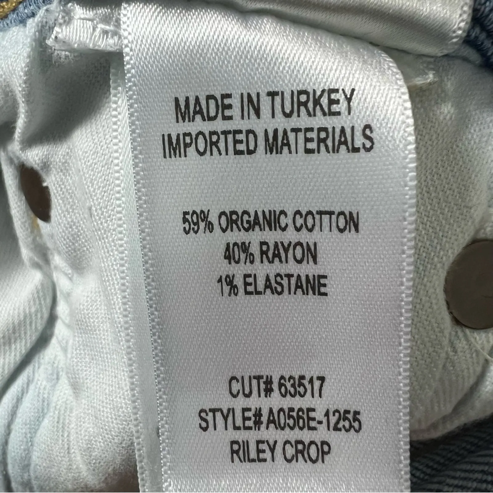 Agolde High Rise Riley Crop Jeans in Moor Womens 24 Clean Girl Quiet Luxury - Image 7