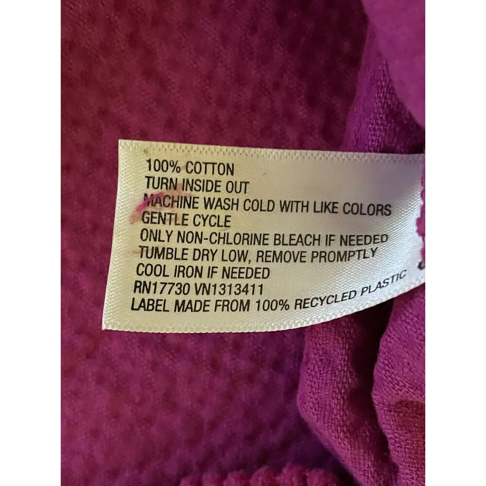 Fuchsia Pink Cotton Corduroy Center Zip Pocket Mini Skirt Medium - Image 6