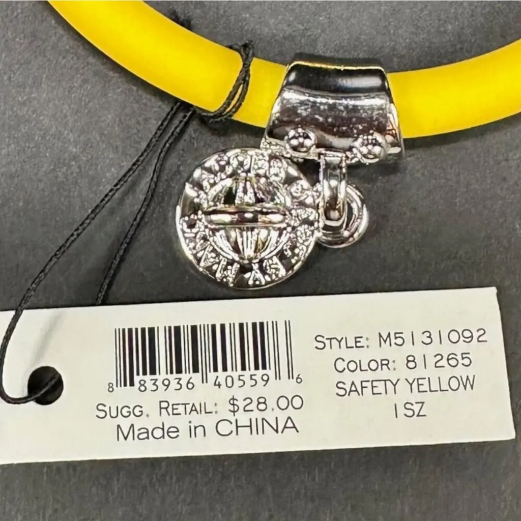 Marc by Marc Jacobs Yellow Electric Bracelet with Silver Charm - Image 4