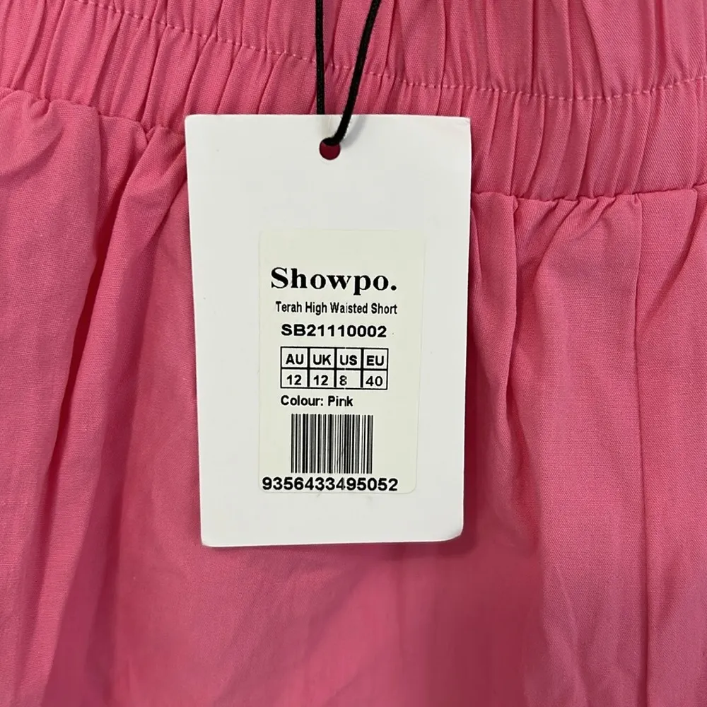 Showpo. Terah High Waisted Shorts Pink Size 8 - Image 7