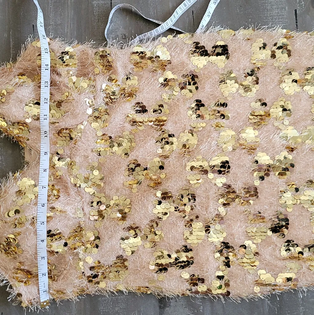 ENTRY  Elegant Sequin Embellished Dress Size L - Image 8