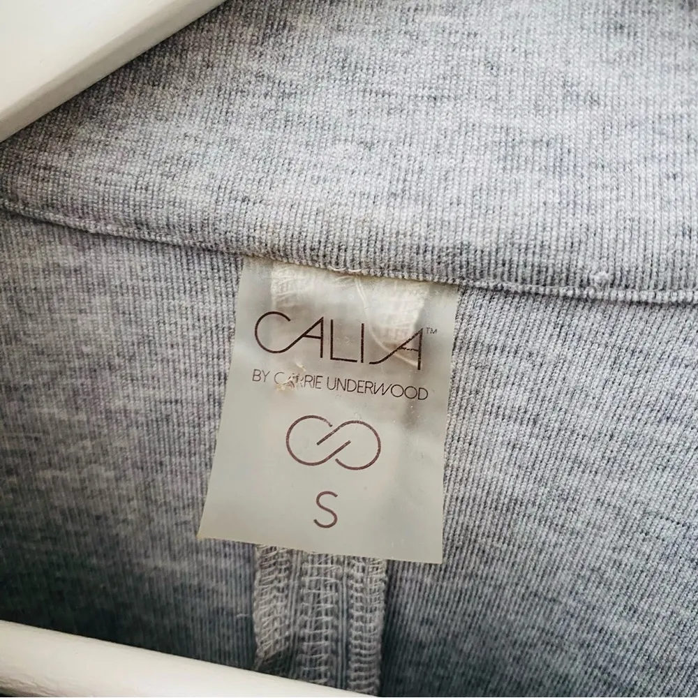 CALIA by Carrie Underwood Effortless Knit Moto Jacket/Sweatshirt Gray Sz… - Image 4