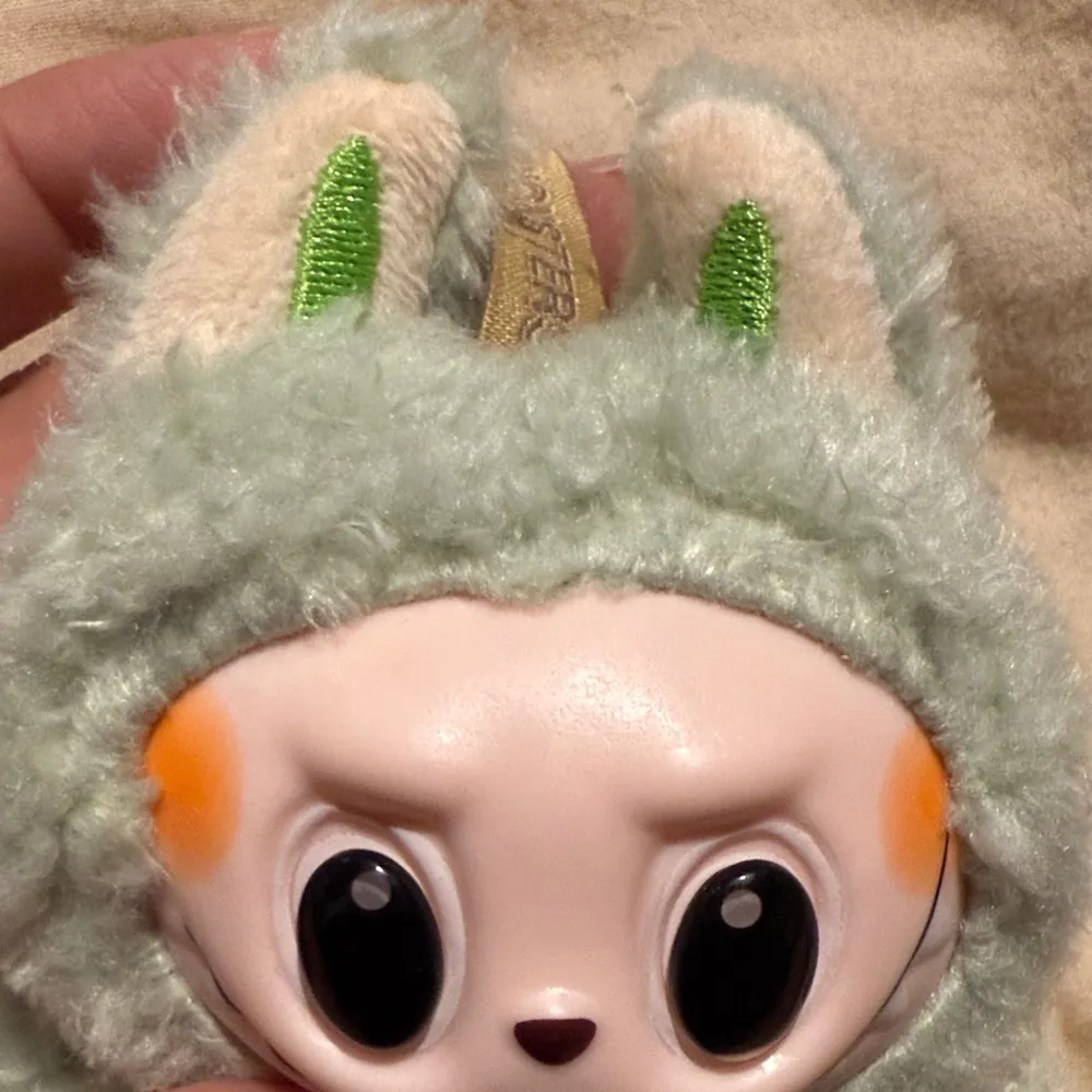 Green Plush Monster Keychain - Image 6