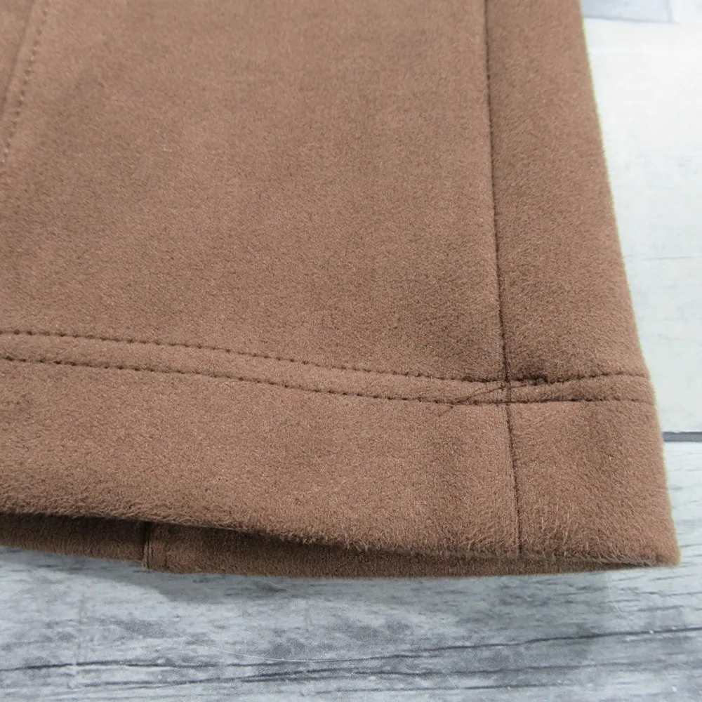 BCBGMAXAZRIA Faux Suede Flare Leg Pant in Light Mocha Women's Size XS - Image 13