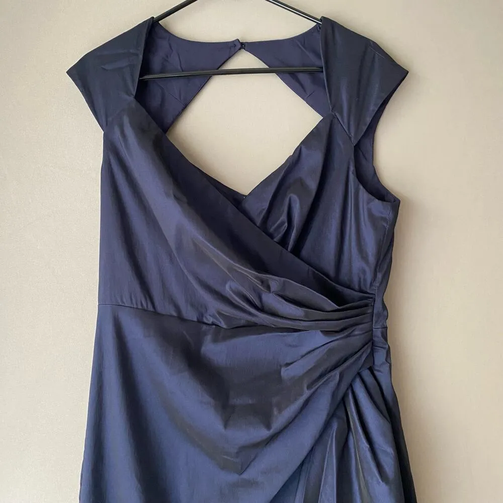 Maggy London sz‎ 16 blue sheath sleeve midi cocktail dress - Image 2