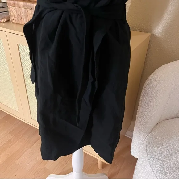 MAJE Black Waist Tie‎ Reveuse Tunic Dress Women’s Size 2 - Image 3