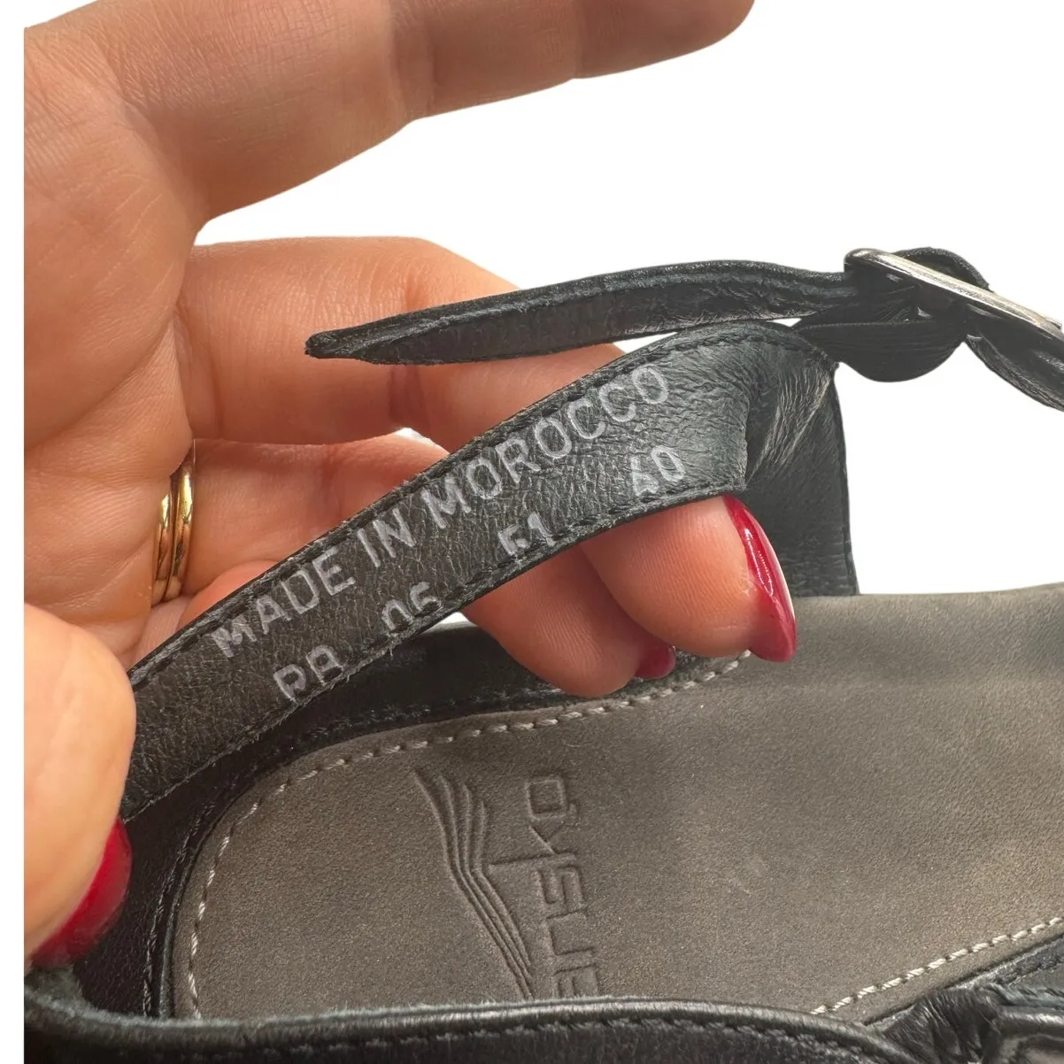 Dansko Strappy Leather Sandal Heels 40 - Image 8